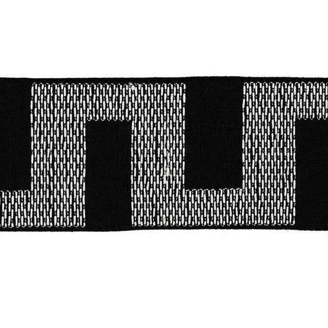 A charmingly relaxed linen tape with a geometric pattern that looks hand-stitched. Sold as a 2-yard minimum Content: 80%...