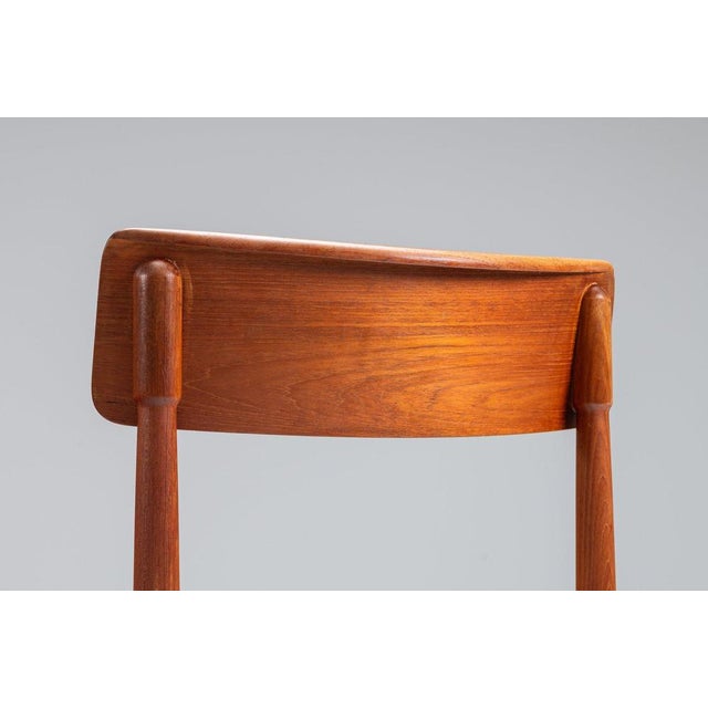 Danish Dining Chairs in Teak and Paper Cord, Denmark, 1960, Set of 4 For Sale - Image 13 of 16