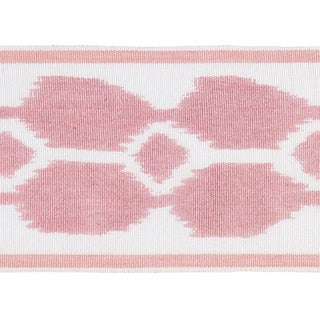Schumacher Telia Tape Trim In Rose For Sale