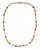 Contemporary Natural Diamond 18k Gold Necklace Gemstone Oval Links Chain For Sale - Image 3 of 7