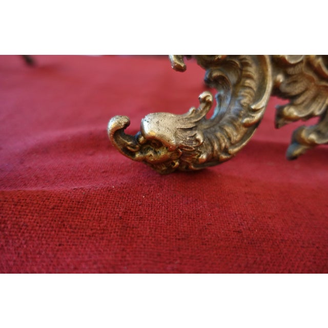 Antique Baroque Gilt Bronze Photo Frames, Set of 2 For Sale - Image 5 of 9