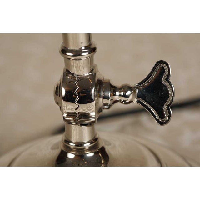 Vintage Chrome Student Desk Lamp For Sale - Image 9 of 12