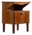 Wooden Bedside Table with Pull-Out Top attributed to Mario Cereghini, 1940s For Sale