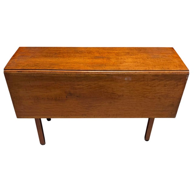 Chippendale Antique 18c American Chippendale Massachusetts Drop Leaf Gate Leg Table For Sale - Image 3 of 5