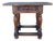 Spanish Renaissance Revival Oak Side Table with Drawer, Early 20th Century For Sale
