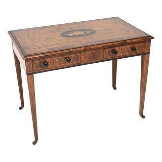 Antique Victorian Walnut Writing Table, 1850s For Sale