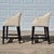 Brown Pair of Lee Industries Linen Slipcovered Upholstered Counter Height Stools For Sale - Image 8 of 13