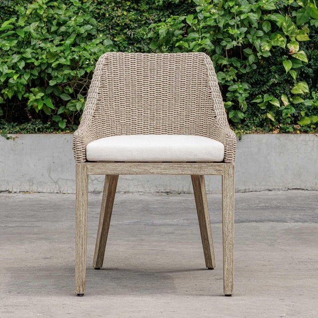 Kenneth Ludwig Chicago Paloma Outdoor Wicker Dining Chair For Sale - Image 4 of 10
