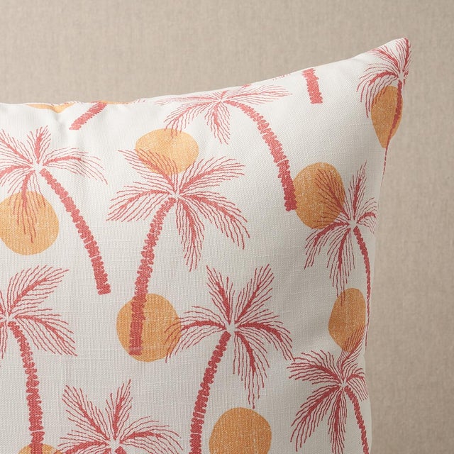 This pillow features Clarabella Palm Indoor/Outdoor with a knife edge finish. Based on an artisanal hand block pattern by...