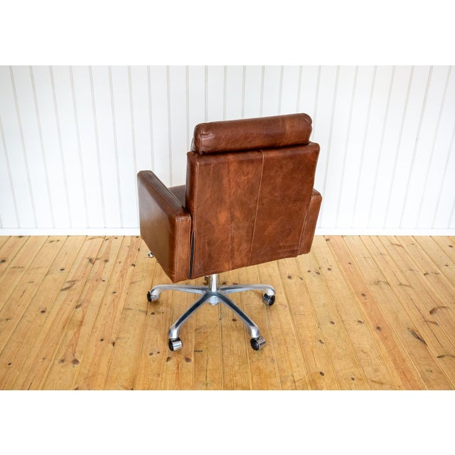 Leather Executive Desk Swivel Chair in Cigar Leather by Timothy Oulton for Halo, 2010s For Sale - Image 18 of 18