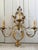 Mid 20th Century Florentine or Hollywood Regency Italian Gilt Tole & Crystal Wall Sconces - A Pair For Sale - Image 4 of 13