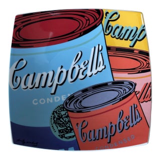 1990s Pop Art Rosenthal Studio Line Andy Warhol Campbell Soup Plate Limited Edition Germany For Sale