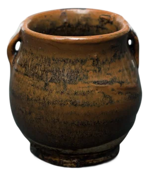 Chinese Petite Glazed Apothecary Jar, C. 1900