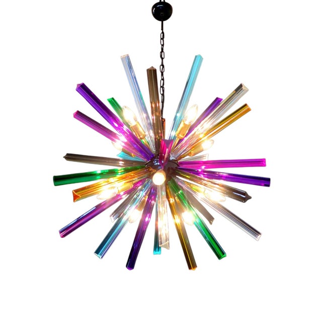 Italian Glass Sputnik Light from Justfurnituress SRL For Sale - Image 6 of 13