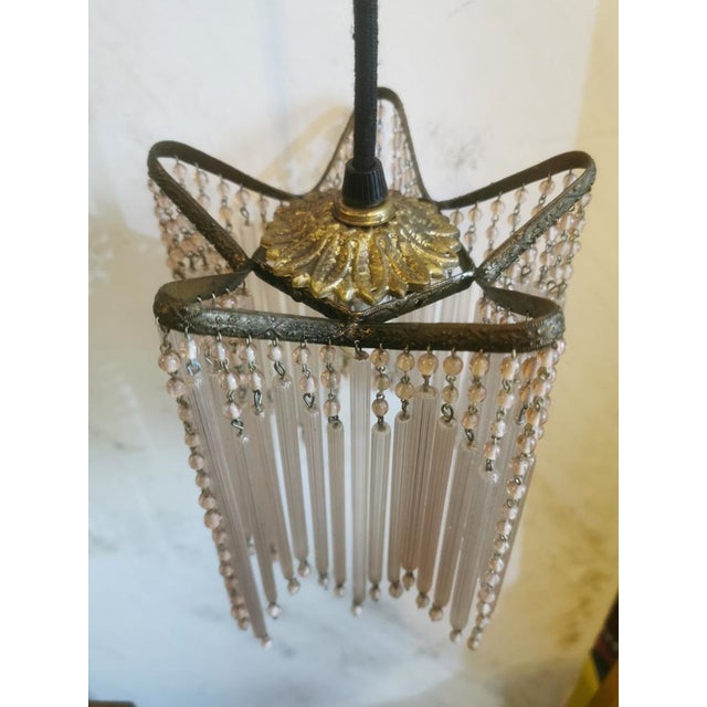Pink Ceiling Lamp, 1950s For Sale - Image 8 of 16