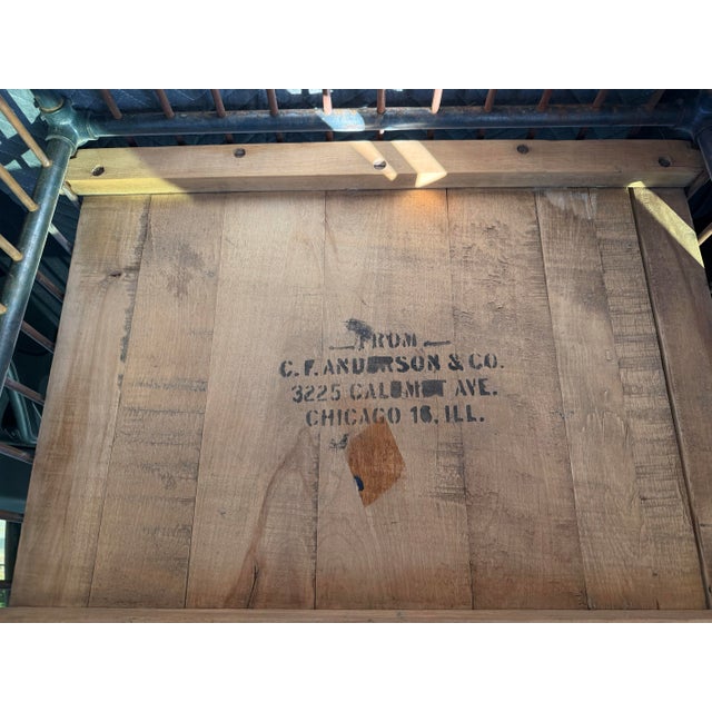 Vintage Industrial Two-Tier Bindery Cart For Sale - Image 11 of 12