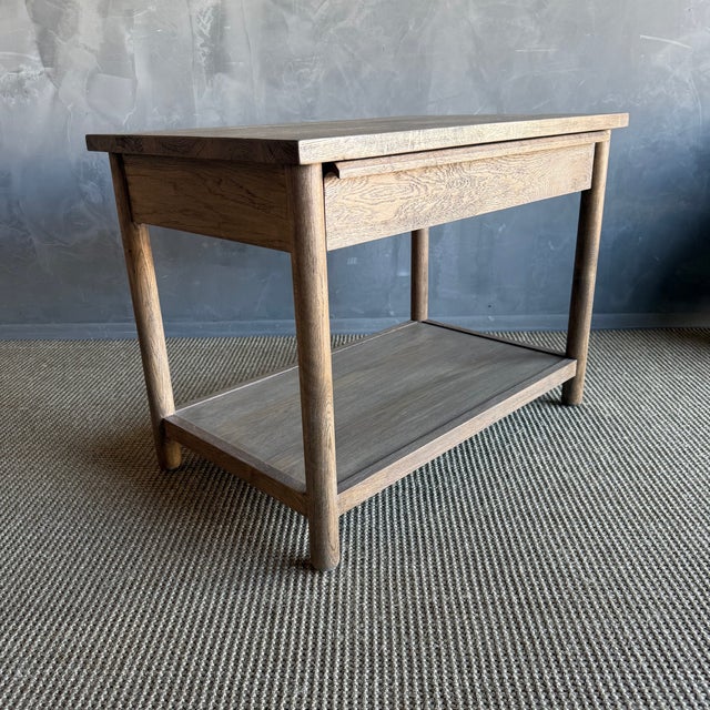 Denmark White Oak Night Stand With Soft Close Drawer in Montana Brown - 30" For Sale In Los Angeles - Image 6 of 8