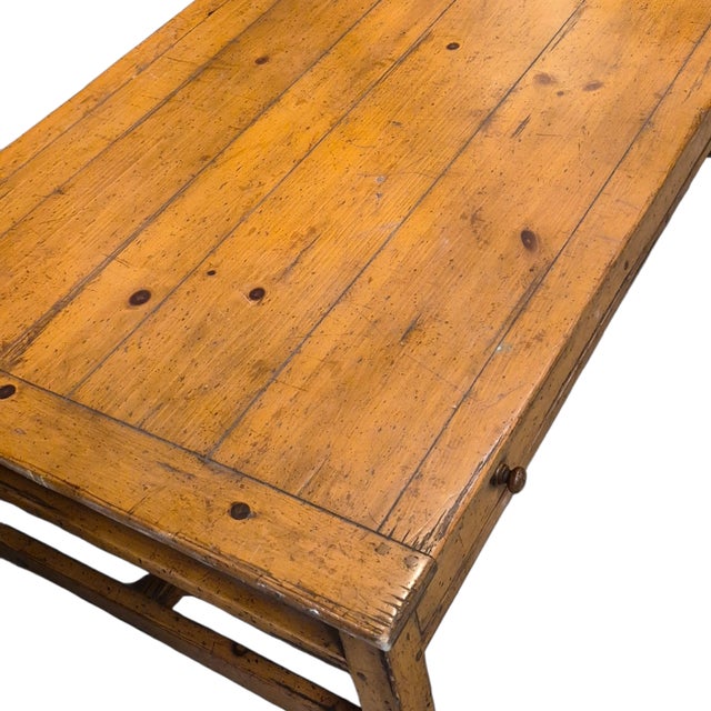 1970s A Cuy Chaddock Rustic Pine Coffee Table For Sale - Image 4 of 5
