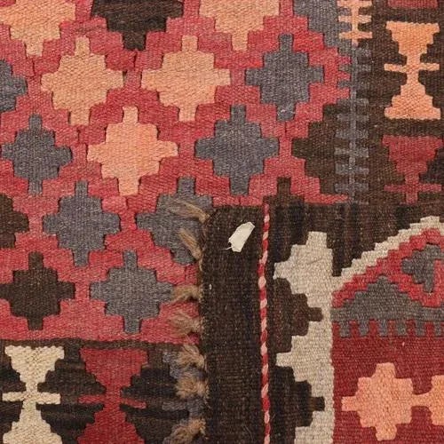 Brown Vintage Kilim Rug, Turkey For Sale - Image 8 of 11