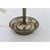 Early 20th Century French Vintage Pewter Table Lamp With Custom Linen Shade For Sale - Image 5 of 9