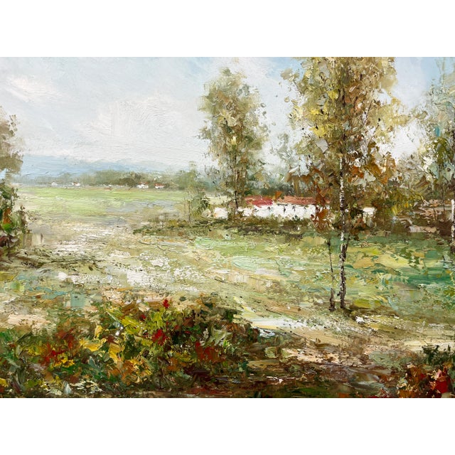 Impressionist Impressionistic Landscape Original Oil Painting For Sale - Image 3 of 12