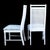 Ornamental & Decorative Materials Set of 6 Faux Bamboo and Cane White Chairs For Sale - Image 7 of 7