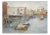 Vintage Fishing Village & Marina Watercolor Painting For Sale