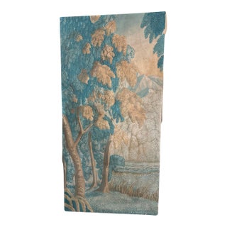 Antique Italian Forest Water Painting on Canvas - Unsigned For Sale