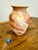Vintage Brown and White Swirl Handmade Sevierville Tennessee Pottery Vase For Sale - Image 6 of 8