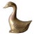 Mid-Century Brass Goose Figurine For Sale