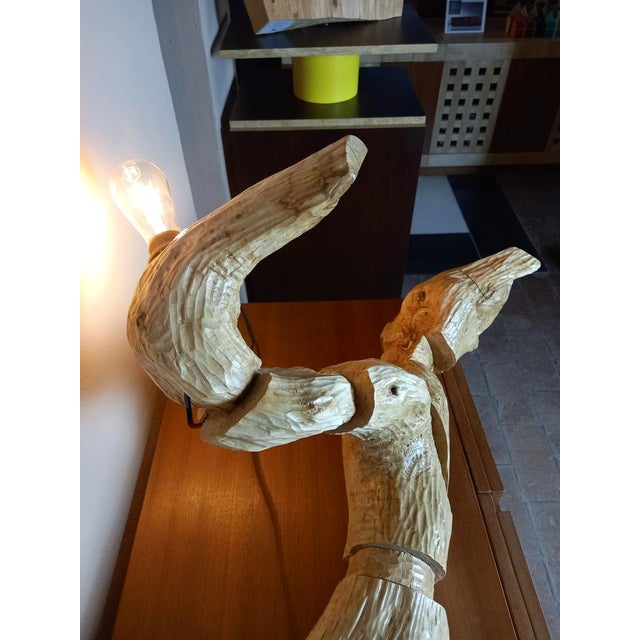 Tan The Swimmer Lamp from Pietro Meccani, 1989 For Sale - Image 8 of 9