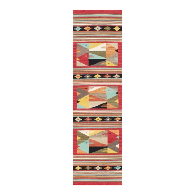 Pasargad Home Tuscany Multi Wool Area Rug- 2' 6'' X 9'11'' For Sale
