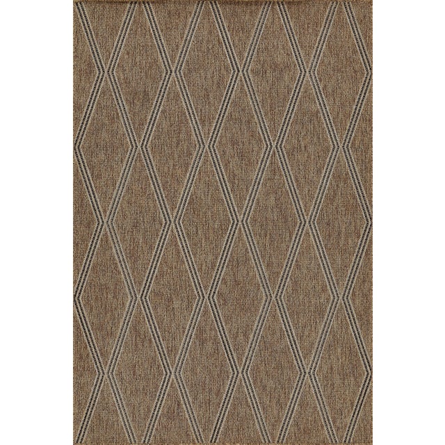 Beige Momeni Contemporary Indoor/Outdoor Hampton Inlet Rug in Natural, 5'3" x 7' For Sale - Image 8 of 8