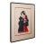 Vintage Geisha Portrait, Japanese Textile Relief Costume Picture, Art Deco, 1940 For Sale