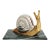 Figurine Silver & Gold Snail Sculpture For Sale
