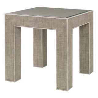 Century Furniture Newport End Table, French Grey and Peninsula For Sale