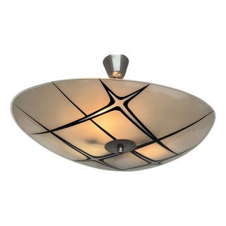 Mid-Century Glass Pendant attributed to Napako, Former Czechoslovakia, 1970s For Sale