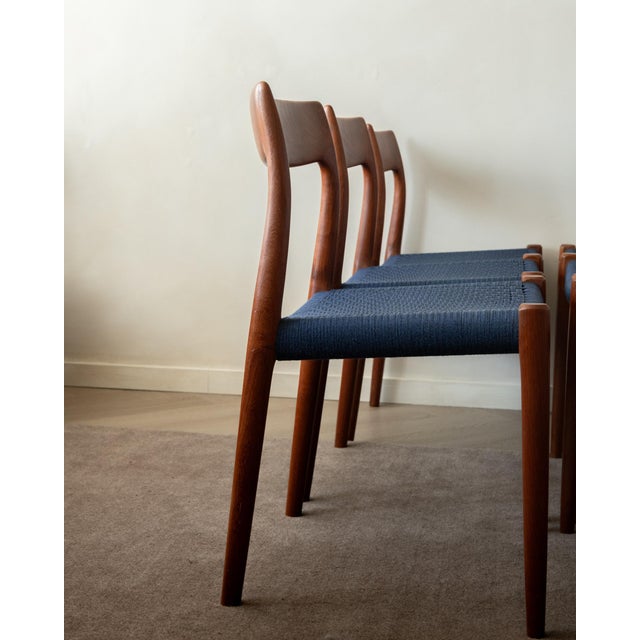 Danish Modern Teak Dining Chairs Model 77 by Niels Otto Møller for j.l. Møllers Møbelfabrik, Denmark, 1960s, Set of 6 For Sale - Image 14 of 18