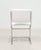 Animal Skin Vintage Italian Chrome-Plated Metal Chairs with White Leather Seats, 1970s, Set of 6 For Sale - Image 7 of 9