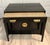 James Mont Mid-Century Black Lacquer Chinoiserie Convertible Dining Table Cabinet For Sale - Image 4 of 15