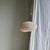 Japanese Pendant Light in Rattan and Natural Linen For Sale - Image 4 of 18