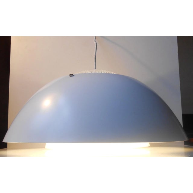 1970s Danish White Safari Pendant Lamp by Christian Hvidt, Peter Hvidt, & Orla Molgaard for Nordisk Solar Kampagni, 1970s For Sale - Image 5 of 8