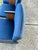 Blue Mid-Century Modern Hungarian Cinema Four-Seater Bench, 1950s For Sale - Image 8 of 11