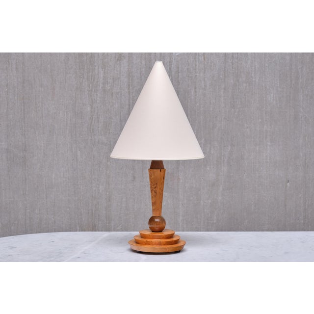 This striking Art Deco table lamp was produced in Austria in the late 1930s. The design is marked by the elegant shape of...