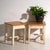 Bedside Tables in Pine Wood, Central Europe, 1940, Set of 2 For Sale - Image 3 of 3