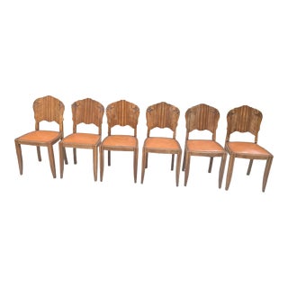 1930s Art Deco Dining Chairs - Set of 6 For Sale