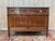 Louis XVI Style Low Sideboard in Mahogany and Carrara Marble For Sale - Image 12 of 12