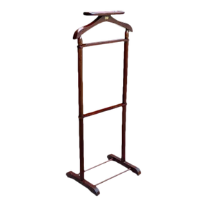 Vintage Traditional Mahogany Gentleman's Suit Jacket Valet Stand by Nova