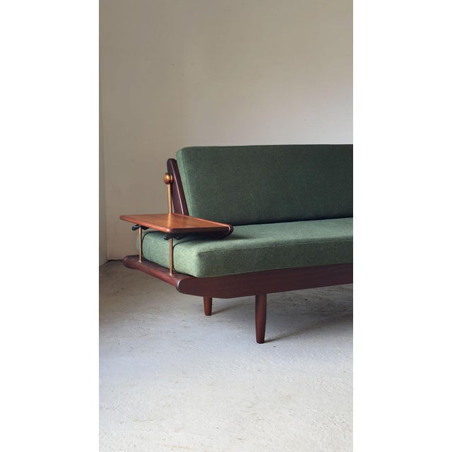Wentworth Sofa in Green Maine Line Flax Camira Fabrics by Toothill, 1960s For Sale - Image 10 of 14
