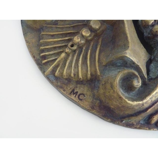 Large Wall Light in Openwork Bronze from MC, 1890s For Sale - Image 4 of 10